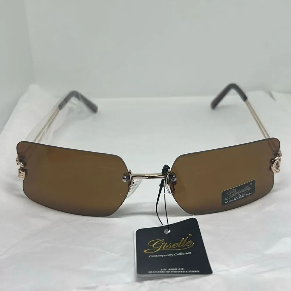 Giselle Rimless Sunglasses – Elegant Contemporary Collection UV400 Protection